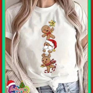 CAMISETA PIEL DIRAZNO NAVIDAD GALLETAS